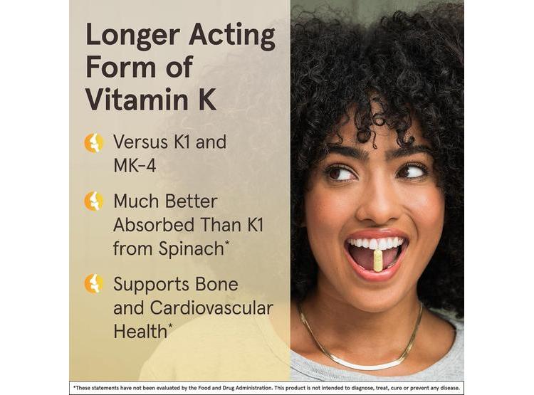 JARROW FORMULAS MK-7, VITAMINA K2 PARA SALUD ÓSEA Y CARDIOVASCULAR. SIN GLUTEN - 3
