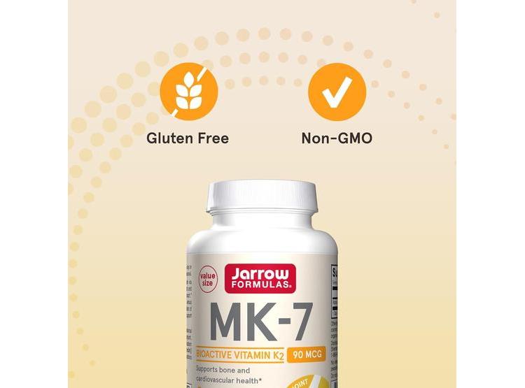 JARROW FORMULAS MK-7, VITAMINA K2 PARA SALUD ÓSEA Y CARDIOVASCULAR. SIN GLUTEN - 4