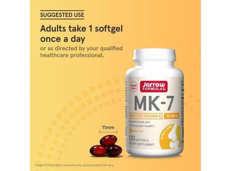 JARROW FORMULAS MK-7, VITAMINA K2 PARA SALUD ÓSEA Y CARDIOVASCULAR. SIN GLUTEN - 6