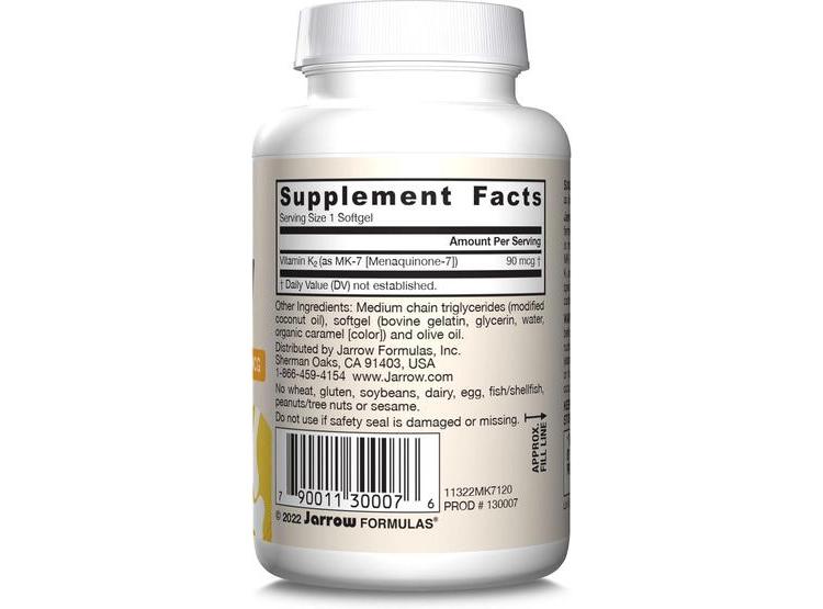 JARROW FORMULAS MK-7, VITAMINA K2 PARA SALUD ÓSEA Y CARDIOVASCULAR. SIN GLUTEN - 9