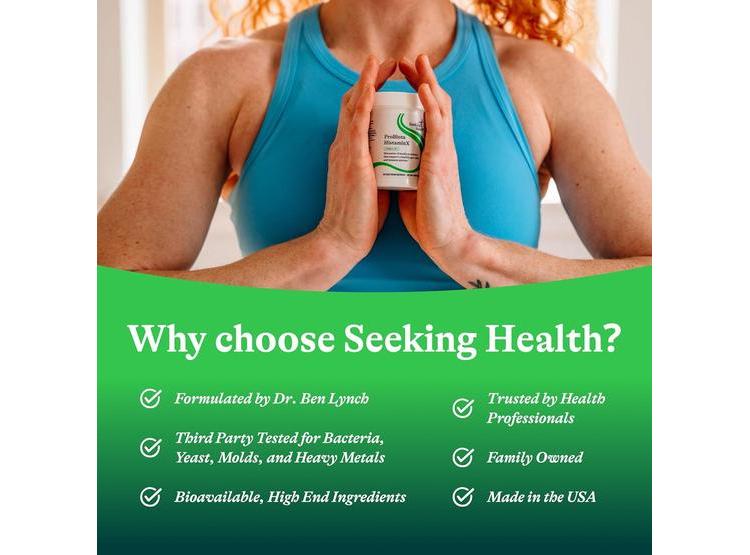 PROBIÓTICO HISTAMINX DE SEEKING HEALTH - APOYO DIGESTIVO Y INMUNOLÓGICO, 60 CÁPSULAS - 5