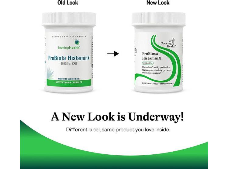 PROBIÓTICO HISTAMINX DE SEEKING HEALTH - APOYO DIGESTIVO Y INMUNOLÓGICO, 60 CÁPSULAS - 6