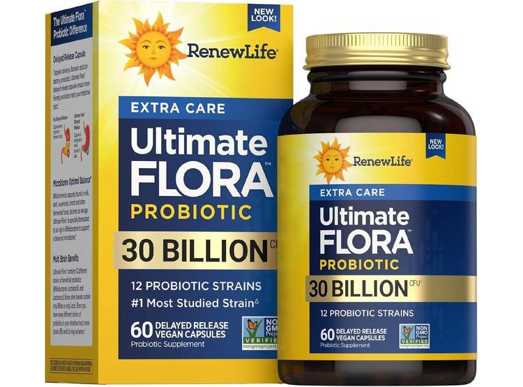RENEW LIFE PROBIÓTICOS ADULTOS, 30 MIL MILLONES DE UFC, 12 CEPAS, SIN GLUTEN, LÁCTEOS NI SOJA, 60 CÁPSULAS - 1