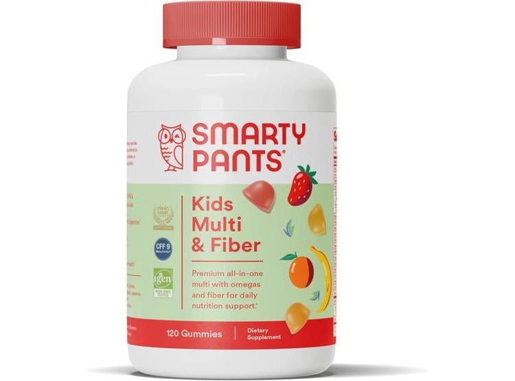SMARTYPANTS GOMITAS MULTIVITAMÍNICAS Y FIBRA PARA NIÑOS CON VITAMINAS D3, C, B12, B6, A, ZINC, BIOTINA, SABORES FRUTALES - 1