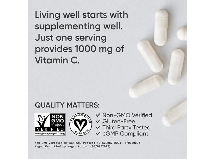 COMPLEJO VITAMÍNICO C VEGANO PARA MEJORAR INMUNIDAD Y ANTIOXIDACIÓN, LIBRE DE GLUTEN Y OGM - 3
