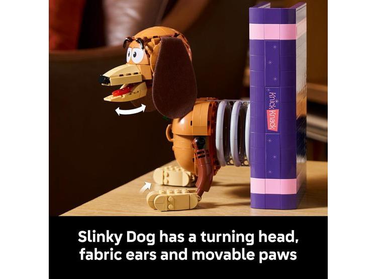LEGO TOY STORY SLINKY DOG BOOKENDS PARA ADULTOS CON DETALLES Y FIGURAS EXCLUSIVAS DE WOODY Y SLINKY - 4