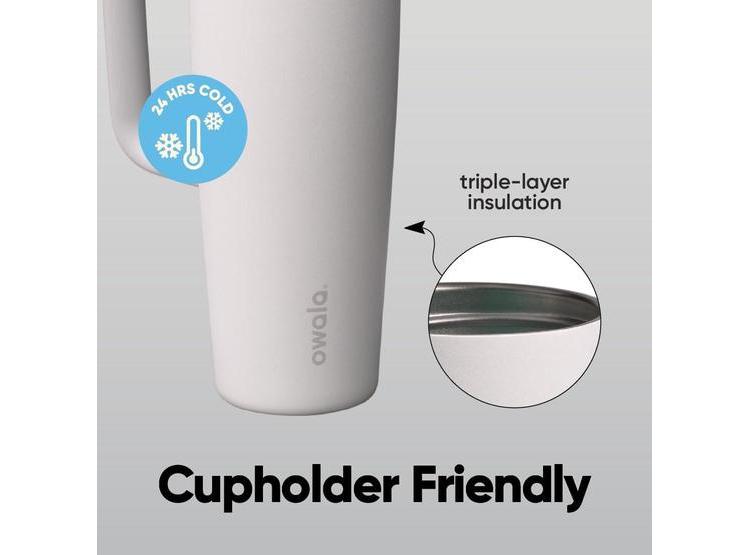 OWALA FREESIP: BOTELLA DE ACERO INOXIDABLE CON POPOTE Y ASA LATERAL, LIBRE DE BPA, RESISTENTE Y A PRUEBA DE FUGAS - 3