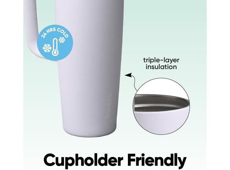 BOTELLA DE AGUA OWALA FREESIP CON POPOTE, TAPA DE BOTÓN Y ASA, A PRUEBA DE FUGAS Y BPA, IDEAL PARA VIAJES Y DEPORTES - 3