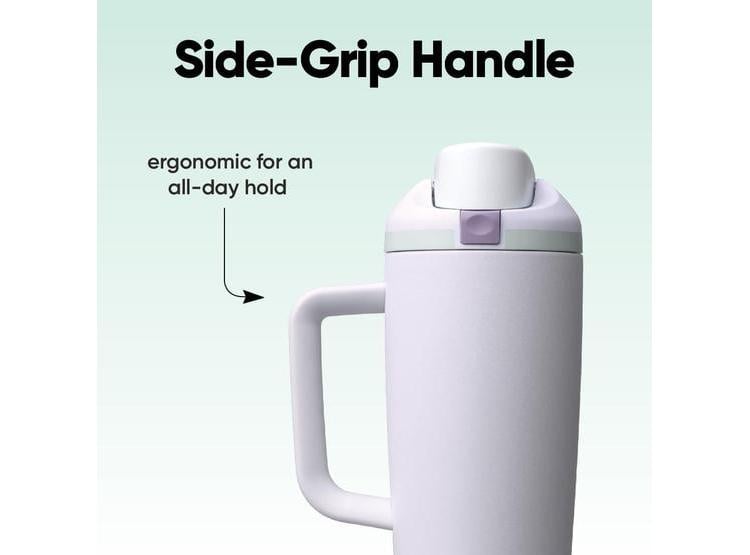 BOTELLA DE AGUA OWALA FREESIP CON POPOTE, TAPA DE BOTÓN Y ASA, A PRUEBA DE FUGAS Y BPA, IDEAL PARA VIAJES Y DEPORTES - 4