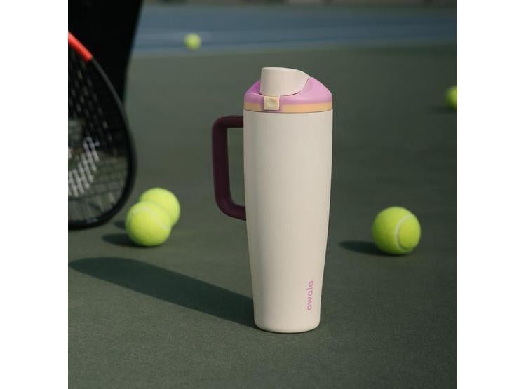 BOTELLA DE AGUA OWALA FREESIP CON POPOTE, TAPA DE BOTÓN Y ASA, A PRUEBA DE FUGAS Y BPA, IDEAL PARA VIAJES Y DEPORTES - 5