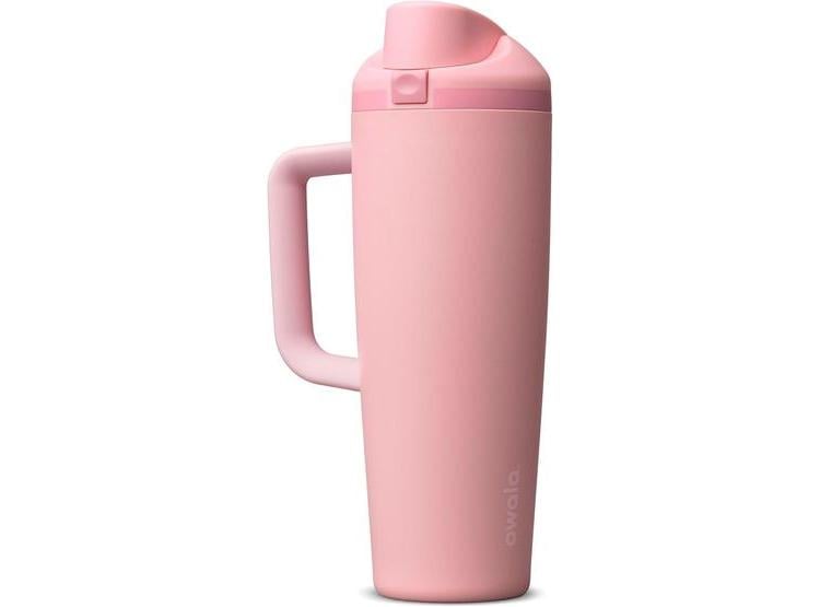 BOTELLA DE AGUA OWALA FREESIP DE ACERO INOXIDABLE CON POPOTE, IDEAL PARA VIAJES, TRABAJO Y DEPORTES, SIN FUGAS, LIBRE DE BPA - 1
