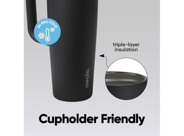 OWALA FREESIP BOTELLA DE AGUA DE ACERO INOXIDABLE AISLADA, CON POPOTE Y ASA LATERAL, BPA LIBRE Y A PRUEBA DE FUGAS - 3