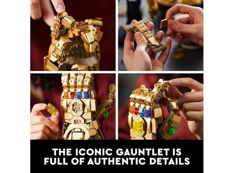 LEGO MARVEL INFINITY GAUNTLET SET JUEGO DE GUANTES COLECCIONABLES DE THANOS CON PIEDRAS DEL INFINITO - 3