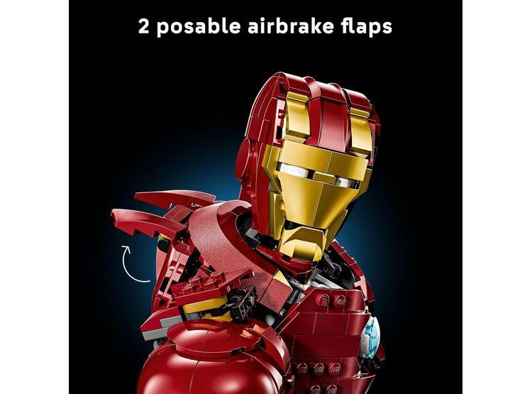LEGO IRON MAN MK4 - SET DE CONSTRUCCIÓN ADULTO CON MINIFIGURA DE IRON MAN - 6