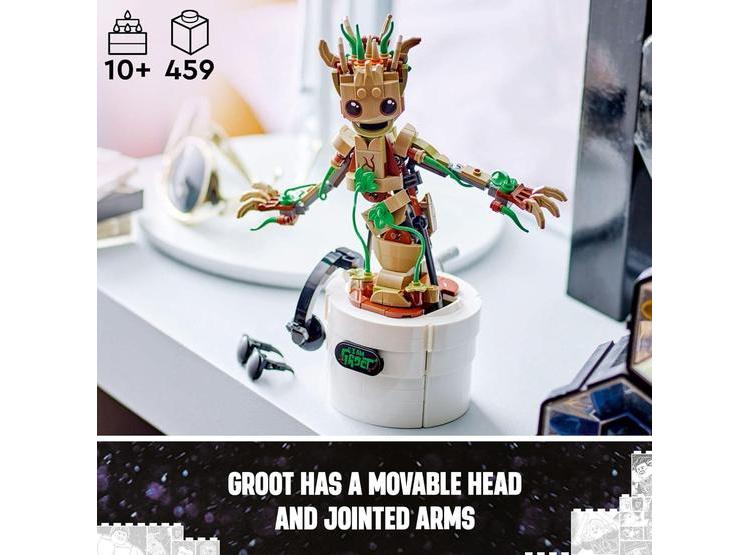 LEGO GROOT DE MARVEL, JUGUETE CONSTRUIBLE DE GUARDIANES DE LA GALAXIA, SET INTERACTIVO PARA NIÑOS - 3