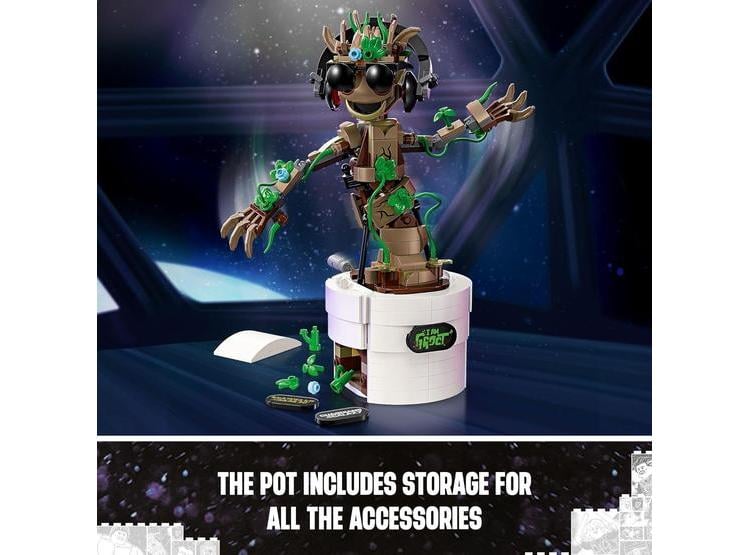 LEGO GROOT DE MARVEL, JUGUETE CONSTRUIBLE DE GUARDIANES DE LA GALAXIA, SET INTERACTIVO PARA NIÑOS - 4