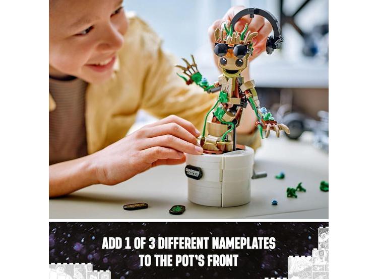 LEGO GROOT DE MARVEL, JUGUETE CONSTRUIBLE DE GUARDIANES DE LA GALAXIA, SET INTERACTIVO PARA NIÑOS - 5