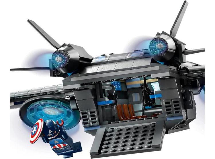 LEGO MARVEL QUINJET CON MINIFIGURAS DE THOR, IRON MAN, VIUDA NEGRA, LOKI Y CAPITÁN AMÉRICA, SAGA DEL INFINITO - 2