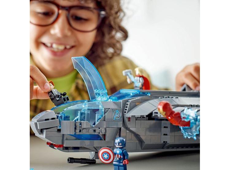 LEGO MARVEL QUINJET CON MINIFIGURAS DE THOR, IRON MAN, VIUDA NEGRA, LOKI Y CAPITÁN AMÉRICA, SAGA DEL INFINITO - 4