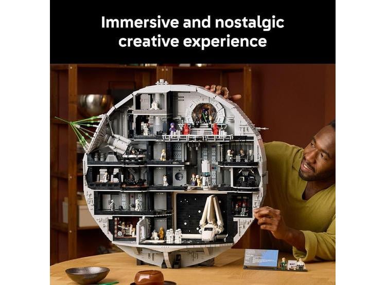 LEGO STAR WARS DEATH STAR: SET PARA ADULTOS, IDEAL PARA DECORACION Y COLECCION, INCLUYE MINIFIGURAS LEGENDARIAS - 2