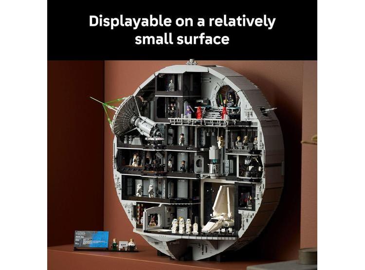 LEGO STAR WARS DEATH STAR: SET PARA ADULTOS, IDEAL PARA DECORACION Y COLECCION, INCLUYE MINIFIGURAS LEGENDARIAS - 6