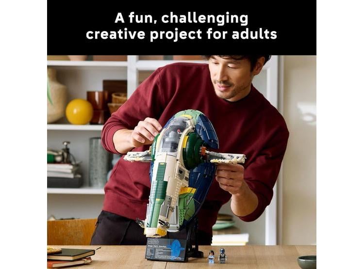 SET LEGO STAR WARS NAVE FIRESPRAY DE JANGO FETT PARA ADULTOS, KIT COLECCIONABLE DECORATIVO, IDEA DE REGALO DIY - 2