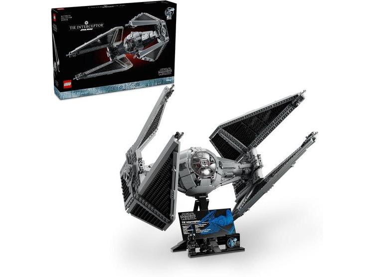 LEGO STAR WARS UCS TIE INTERCEPTOR, SET DE CONSTRUCCIÓN PARA EXHIBICIÓN CON PILOTO TIE, 1931 PIEZAS - 1