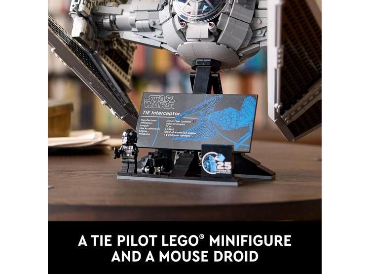 LEGO STAR WARS UCS TIE INTERCEPTOR, SET DE CONSTRUCCIÓN PARA EXHIBICIÓN CON PILOTO TIE, 1931 PIEZAS - 4