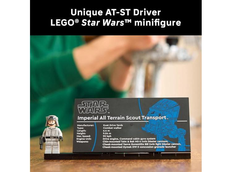 LEGO STAR WARS AT-ST WALKER: BLOQUES DE CONSTRUCCIÓN PARA ADULTOS, FANS 18+, MODELO COLECCIONABLE DE LAS FUERZAS IMPERIALES - 4