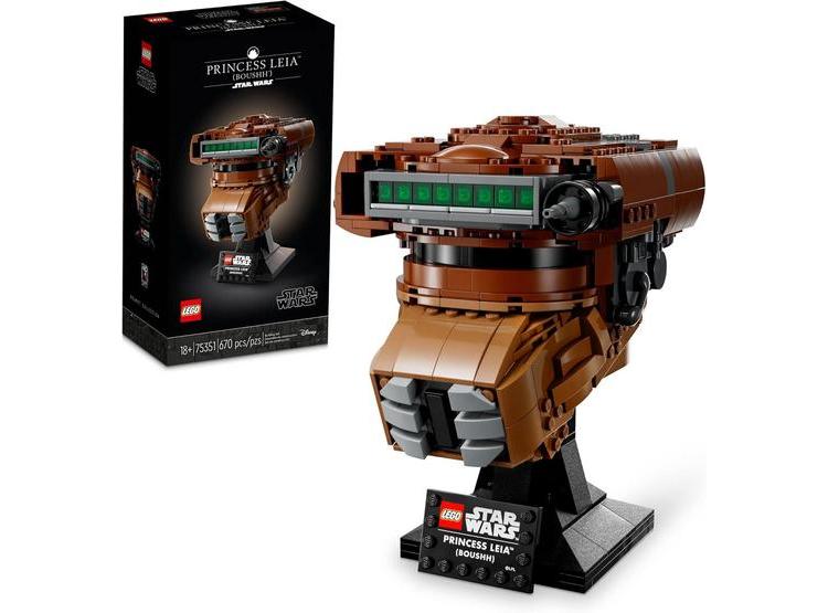 LEGO STAR WARS CASCO DE LA PRINCESA LEIA BOUSHH PARA ADULTOS INCLUYE 670 PIEZAS PARA CONSTRUIR - 1