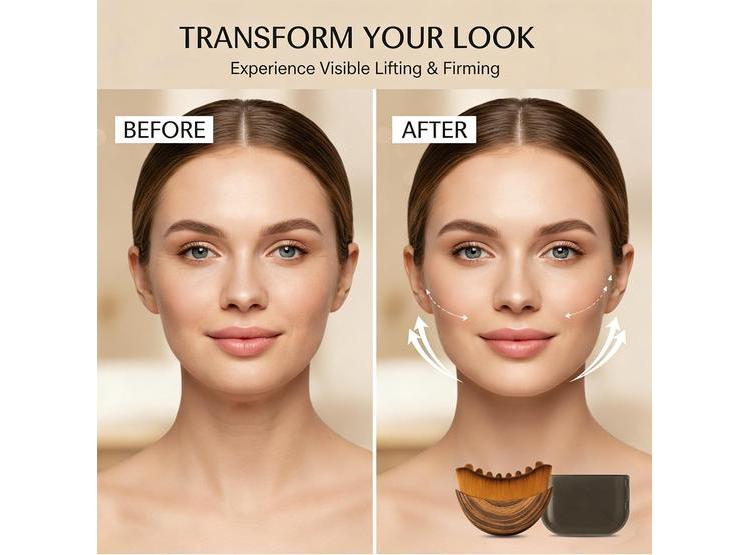 CEPILLO MASAJEADOR FACIAL LINFÁTICO, ESCULPE, REDUCE HINCHAZÓN Y PAPADA, MEJORA BRILLO DE LA PIEL - 2