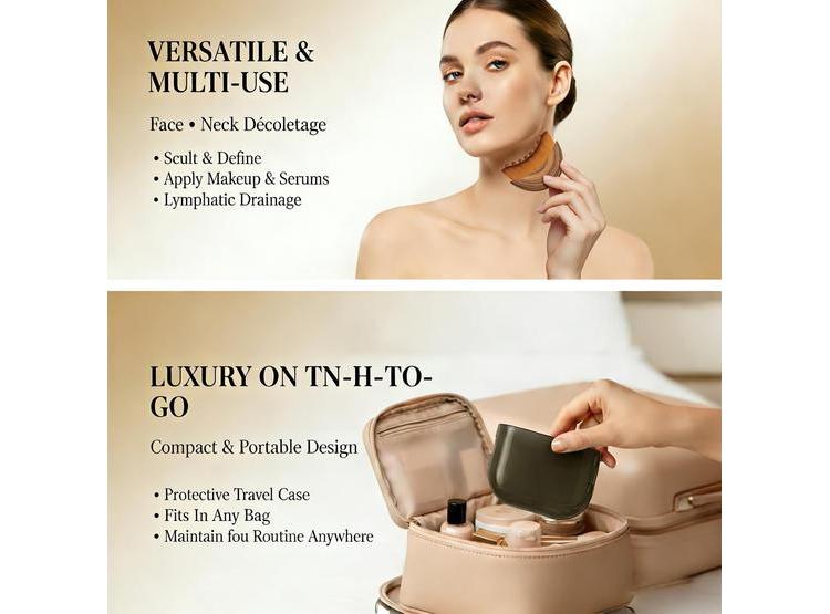 CEPILLO MASAJEADOR FACIAL LINFÁTICO, ESCULPE, REDUCE HINCHAZÓN Y PAPADA, MEJORA BRILLO DE LA PIEL - 5