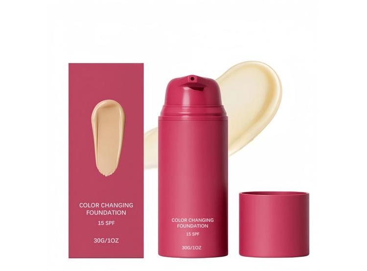 BASE LÍQUIDA QUE CAMBIA DE COLOR YSZBIAY ACABADO NATURAL 30ML - 1