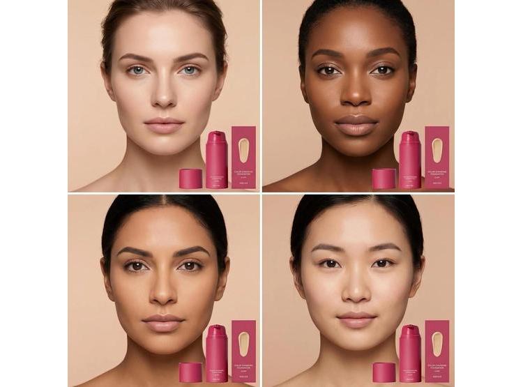 BASE LÍQUIDA QUE CAMBIA DE COLOR YSZBIAY ACABADO NATURAL 30ML - 6