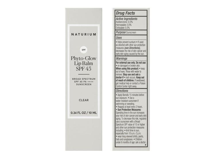 NATURIUM PHYTO-GLOW BÁLSAMO LABIAL SPF 45 HIDRATANTE TRANSPARENTE - 2