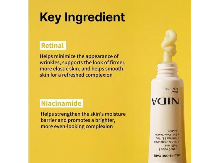 NIDA REVIVE CREMA DE OJOS PARA CARA Y CUELLO CON RETINAL Y PÉPTIDOS 40ML - 3