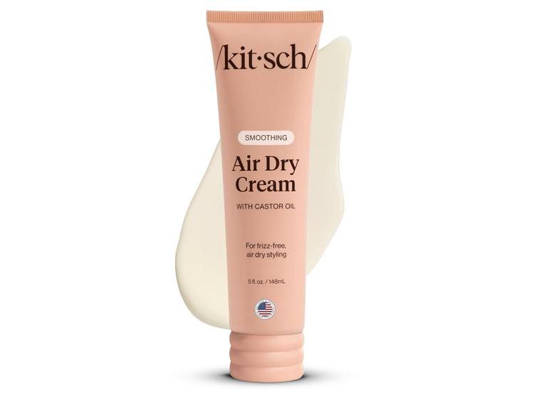 CREMA SUAVIZANTE KITSCH CON ACEITES DE RICINO Y COCO, MEJORA TEXTURA NATURAL, CONTROLA FRIZZ SIN CALOR - 1