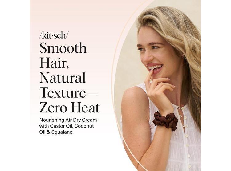 CREMA SUAVIZANTE KITSCH CON ACEITES DE RICINO Y COCO, MEJORA TEXTURA NATURAL, CONTROLA FRIZZ SIN CALOR - 6