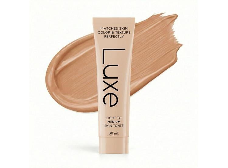 BASE DE MAQUILLAJE LUXE RESEARCH QUE SE AJUSTA AL TONO DE TU PIEL, COBERTURA LIGERA A MEDIA, ACABADO NATURAL - 1