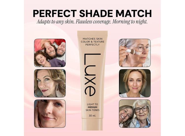 BASE DE MAQUILLAJE LUXE RESEARCH QUE SE AJUSTA AL TONO DE TU PIEL, COBERTURA LIGERA A MEDIA, ACABADO NATURAL - 2