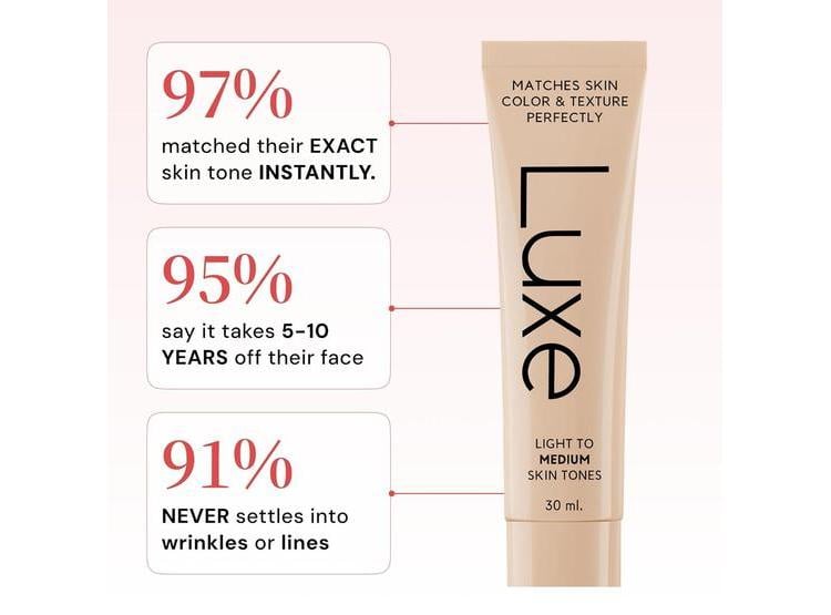 BASE DE MAQUILLAJE LUXE RESEARCH QUE SE AJUSTA AL TONO DE TU PIEL, COBERTURA LIGERA A MEDIA, ACABADO NATURAL - 4