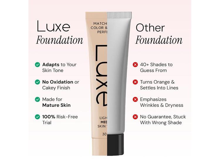 BASE DE MAQUILLAJE LUXE RESEARCH QUE SE AJUSTA AL TONO DE TU PIEL, COBERTURA LIGERA A MEDIA, ACABADO NATURAL - 5