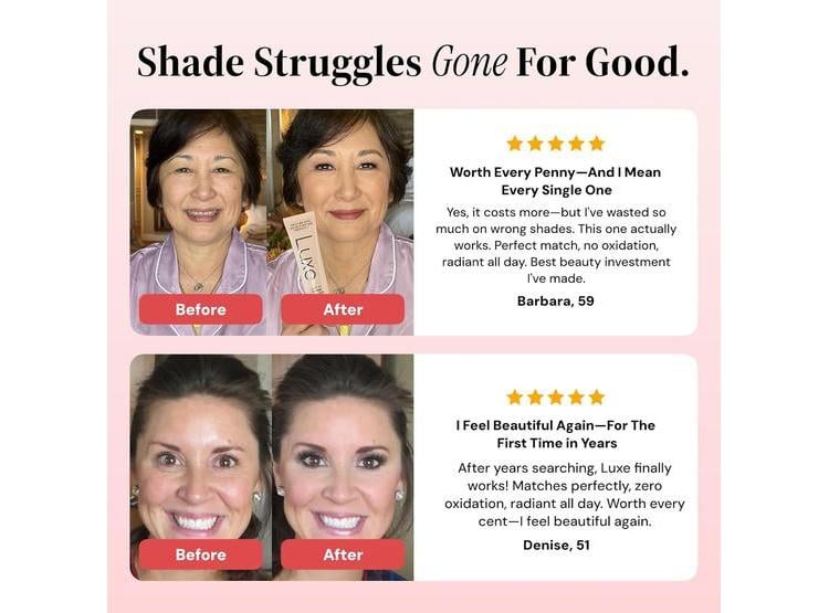 BASE DE MAQUILLAJE LUXE RESEARCH QUE SE AJUSTA AL TONO DE TU PIEL, COBERTURA LIGERA A MEDIA, ACABADO NATURAL - 7