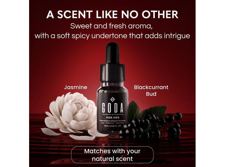 PERFUME DE FEROMONAS GODA PARA MUJER, FRAGANCIA DURADERA CON JAZMÍN, ROSA, VEGANO Y LIBRE DE CRUELDAD - 2