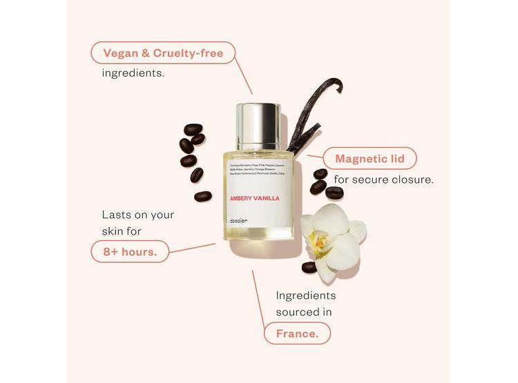 FRAGANCIA AMBERY VANILLA EAU DE PARFUM INSPIRADA EN BLACK OPIUM LARGA DURACIÓN VEGANO SIN PARABENOS - 2
