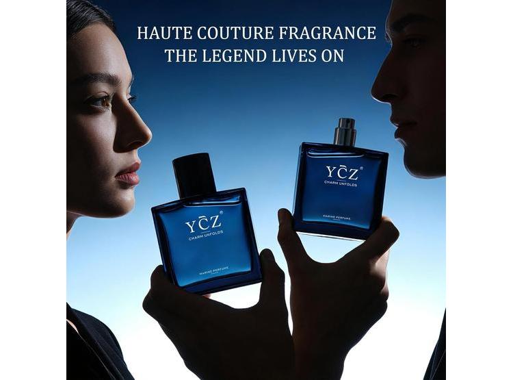 YCZ CHARM UNFOLDS PERFUME MARINO, EAU DE PARFUM DE LARGA DURACIÓN PARA HOMBRES, FRAGANCIA ORIENTAL AMADERADA - 4
