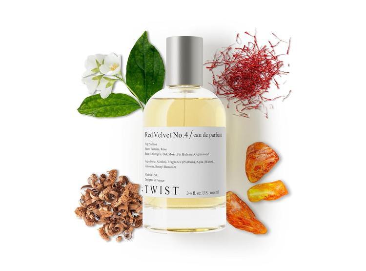 TWIST - EAU DE PARFUM RED VELVET NO. 4, INSPIRADO EN BACCARAT ROUGE 540, VEGANO Y DE LARGA DURACIÓN - 1