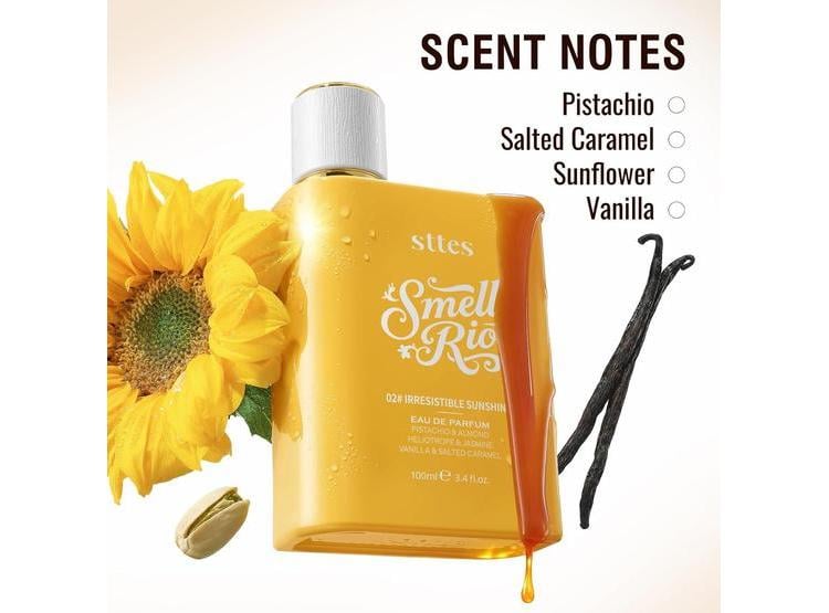 STTES PERFUME IRRESISTIBLE SUNSHINE PARA MUJERES CON PISTACHO, VAINILLA Y CARAMELO SALADO, EAU DE PERFUME DULCE - 2