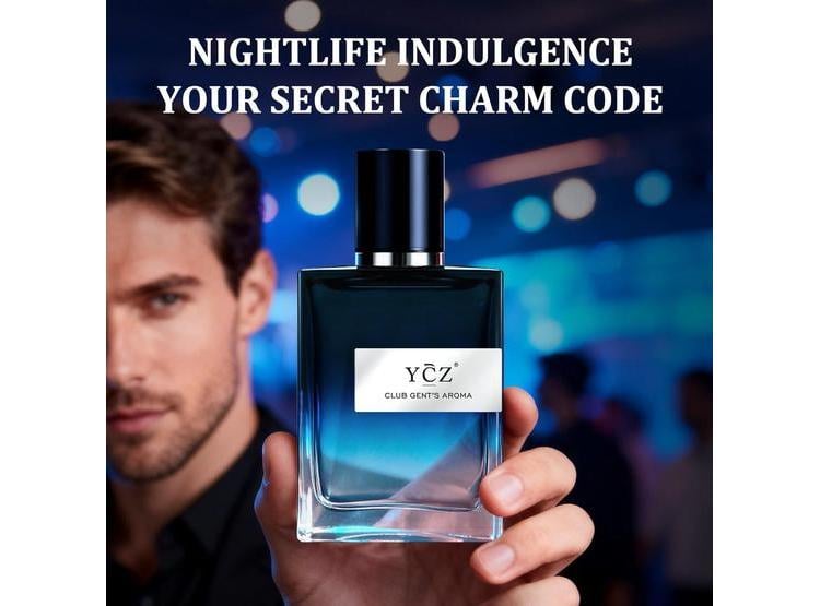 YCZ CLUB PERFUME PARA HOMBRES, COLONIA DURADERA IDEAL PARA CLUBES NOCTURNOS CON NOTAS AMADERADAS AROMÁTICAS - 4
