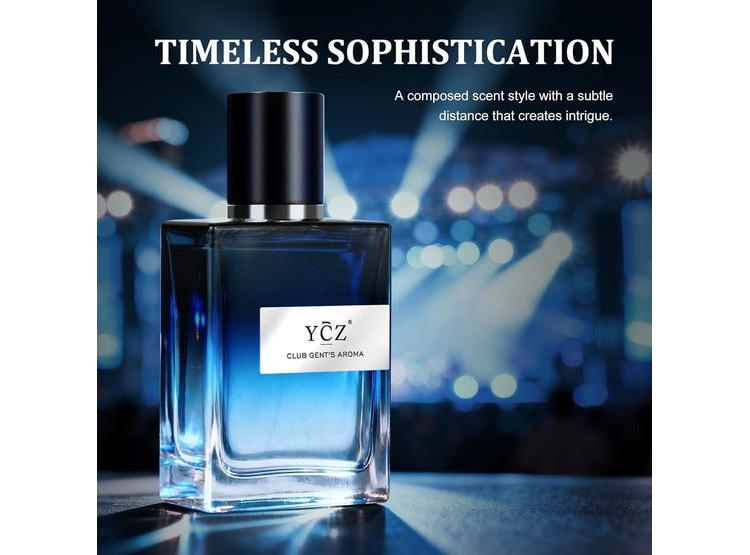 YCZ CLUB PERFUME PARA HOMBRES, COLONIA DURADERA IDEAL PARA CLUBES NOCTURNOS CON NOTAS AMADERADAS AROMÁTICAS - 5